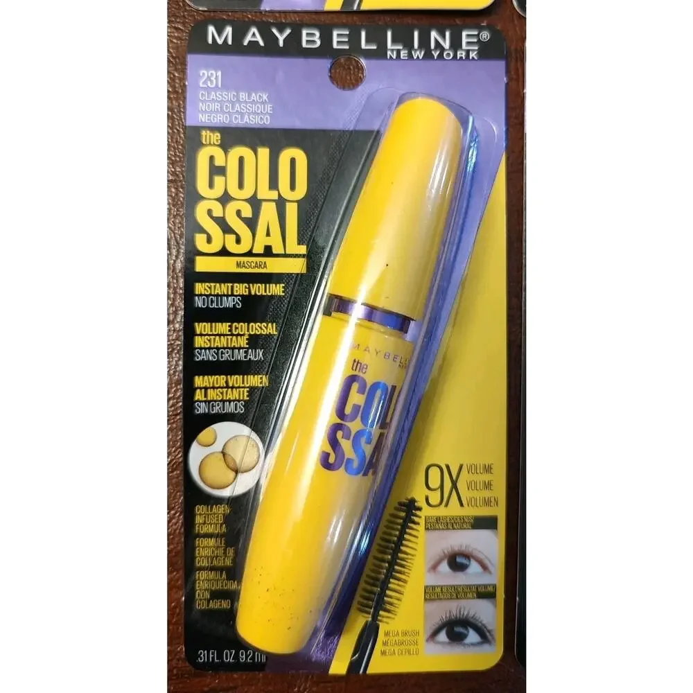 Lot Of 6 Maybelline The Colossal Mascara Classic Black 231